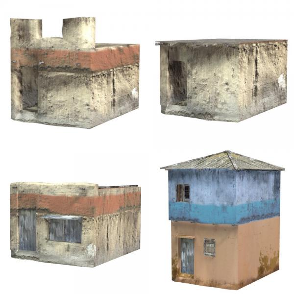 Shanty Town Buildings 2: Set 4 (for Poser)
