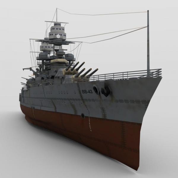 USS Tennessee BB-46 (for DAZ Studio)