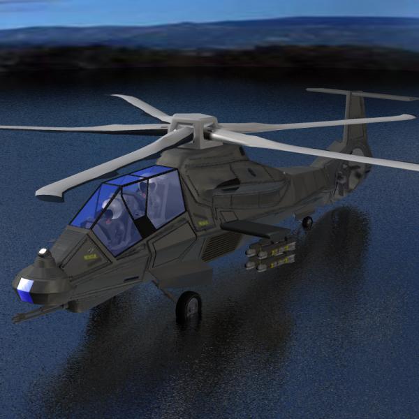 Comanche RAH-66 Helicopter (for Poser)
