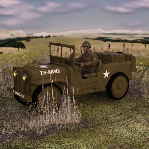 Waldorf 1940 jeep for Dazstudio Iray