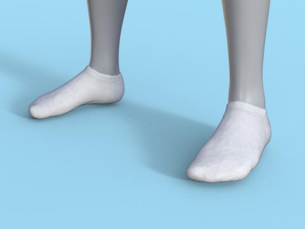 Low Cut Ankle Socks for Genesis 8 Female