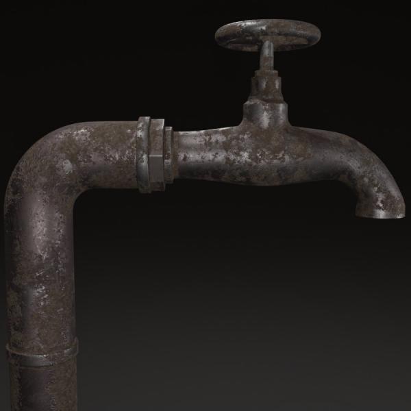 Old Rustic Water Tap PBR