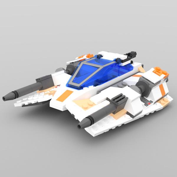 Modular Brick Snowspeeder (for DAZ Studio)