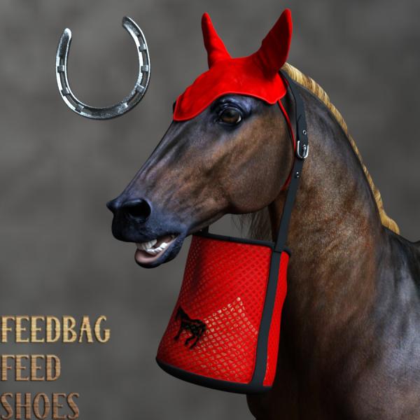 FeedBagSet for Hivewire3d Horse DS Poser