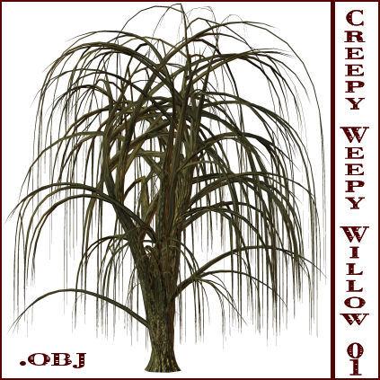 Creepy Weepy Willow 01 .obj