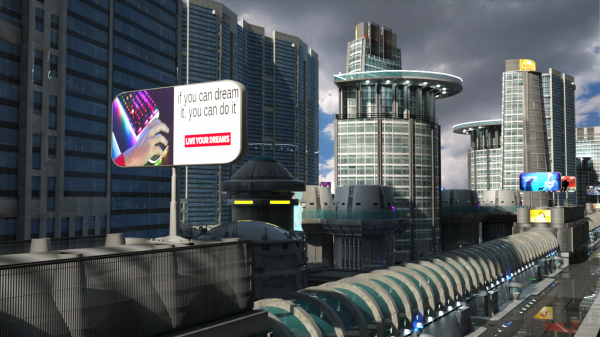 Futuristic City Block for DAZ