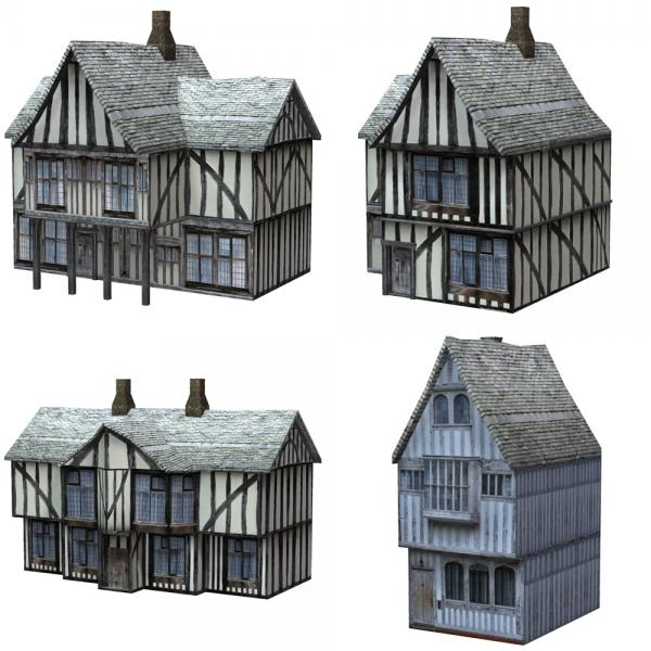 Low Polygon Medieval Buildings 3 (for Poser)