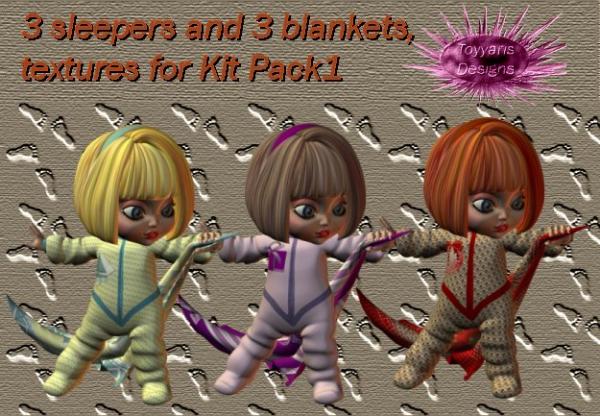 Toyyaris textures for Kit Pack1-Snuggle Twins