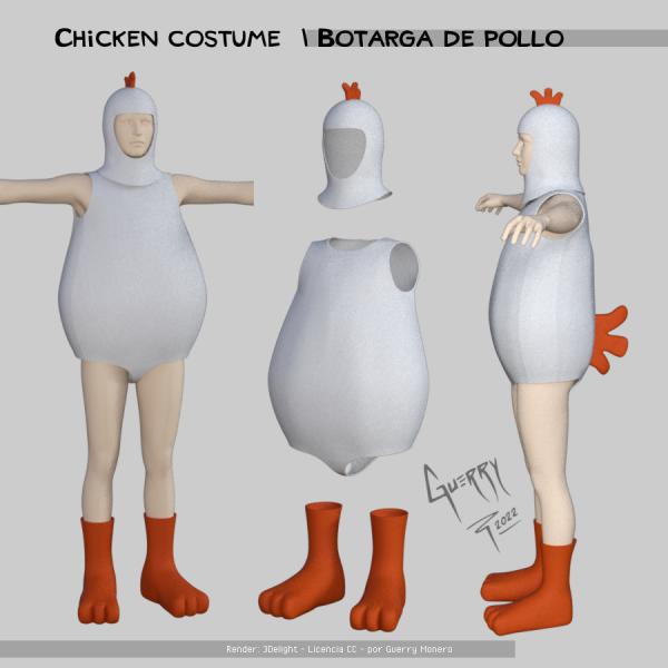 Chicken costume - Botarga de pollo