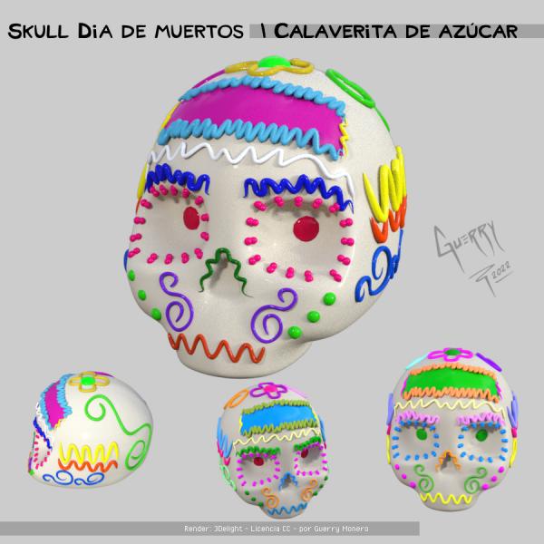 Skull Dia de muertos - Calaverita