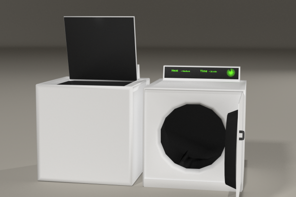 Washer and Dryer figures for Poser
