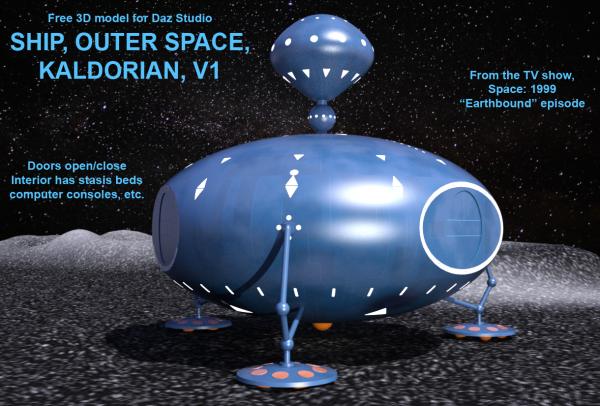 Ship, Outer Space, Kaldorian, V1, DS