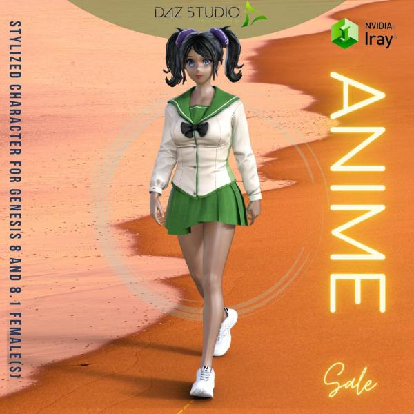 Anime Character (G8F) (for DAZ Studio)