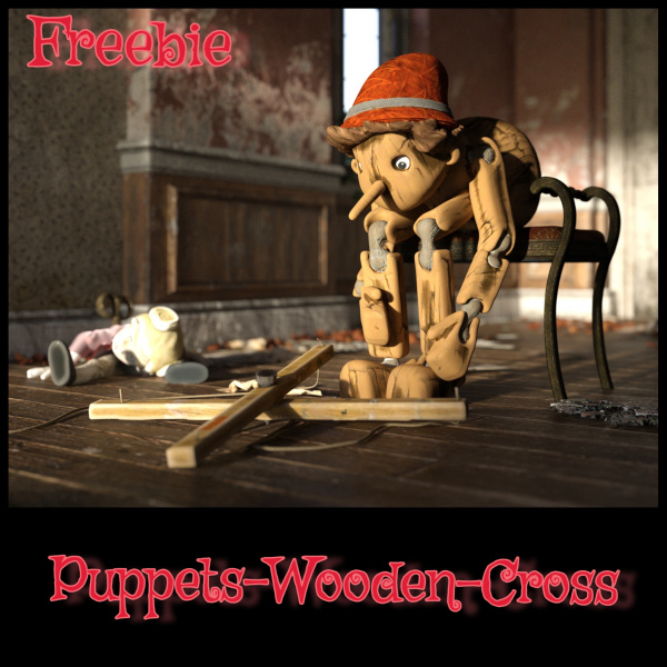 Puppet Wooden Cross