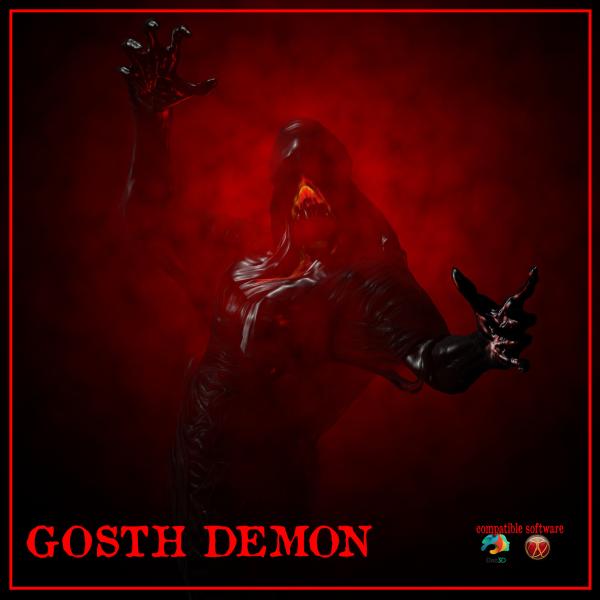 Ghost-Demon standalone figure for daz3d poser11+