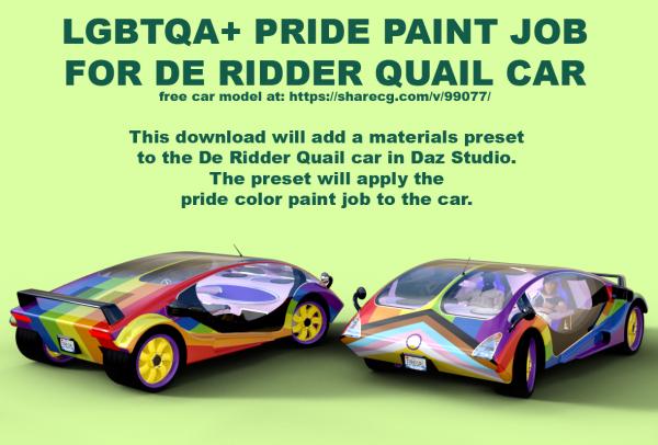 LGBTQA+ Pride Paint Job for De Ridder Quail, V1
