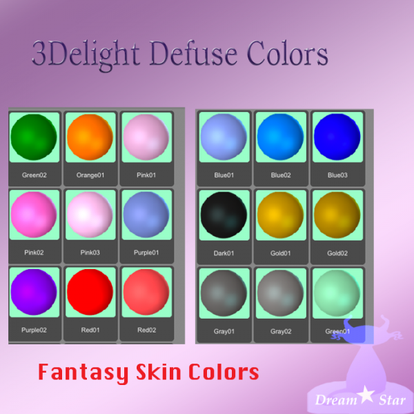 3Delight Skin Defuse Colors