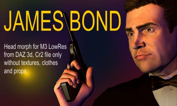 James Bond head morph
