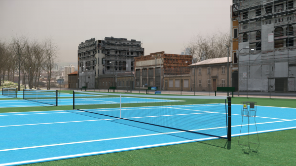 Outdoor Tennis Courts for DAZ