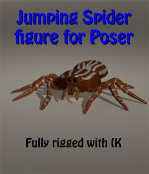 Jumping Spider figure for Poser