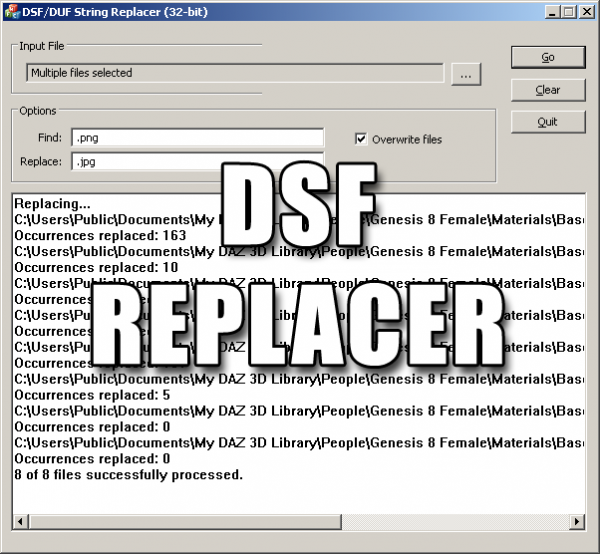 DSF String Replacer