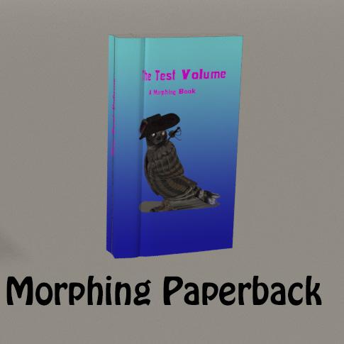 Morphing Paperback prop for Poser