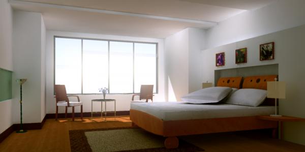 Bedroom rendering.