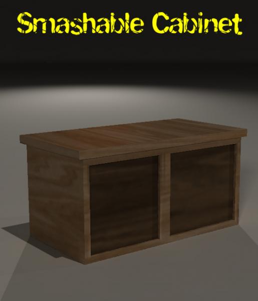 Breakable Cabinet prop for Poser