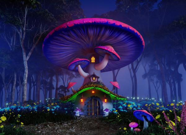 mystic mushroom forest