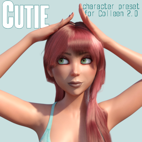Cutie Stylized Character for Genesis 9 Colleen 2.0