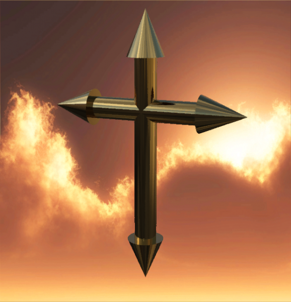 pointed cross