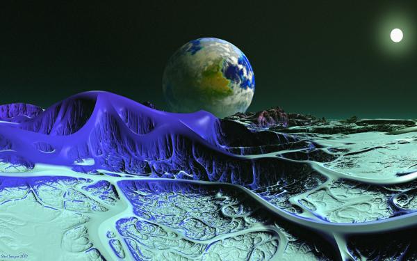 Funky Alien Moonscape - ArtMatic Voyager