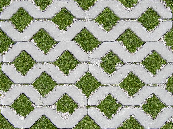 Tileable Pavement with grass