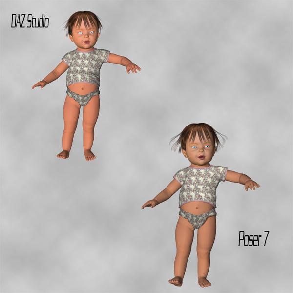 Ashlyn A skin and clothing texture for MilBaby3