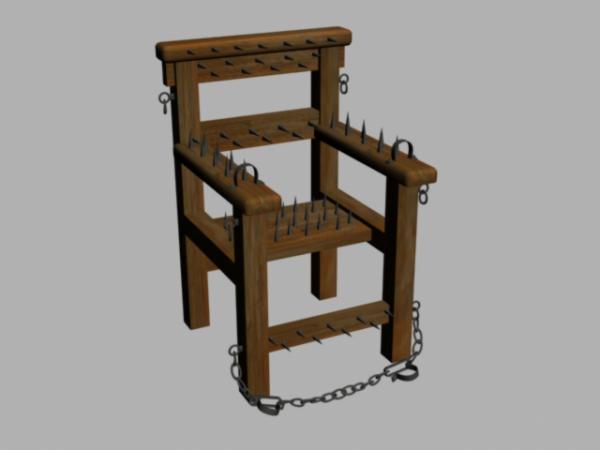 Chair of the torture, 3d max, 3DS, obj, FBX