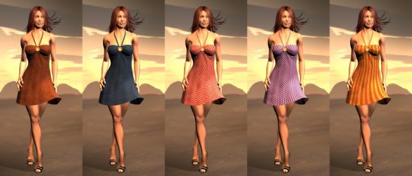 20 Textures for Daz Liberte Dress