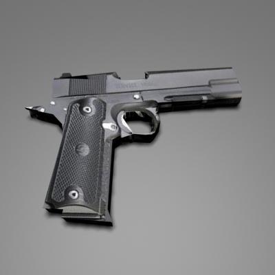 low poly Game Ready Pistol