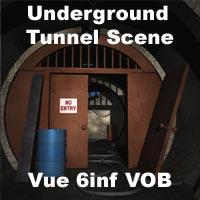 Underground Tunnel Scene For Vue 6inf (VOB File)