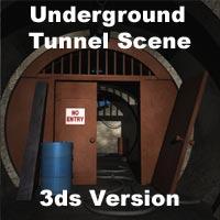 Undergrounf Tunnel Scene .3ds Version