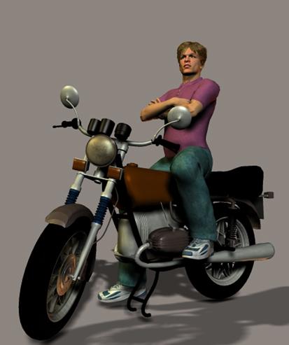 Motorcycle for Poser 6