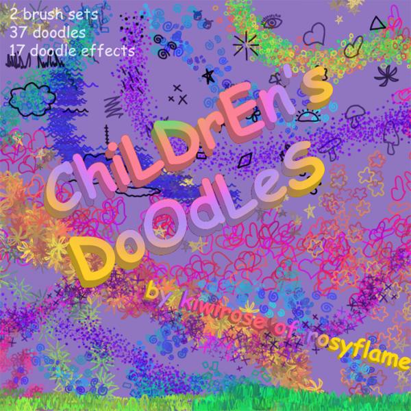 Children&#039;s Doodle Brushes
