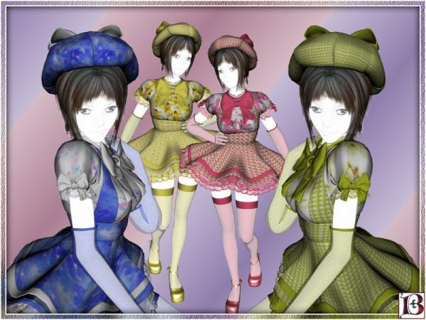 Textures for the free Idol dress for Aiko3