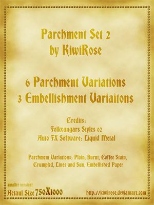 Parchment Set 2- smaller size