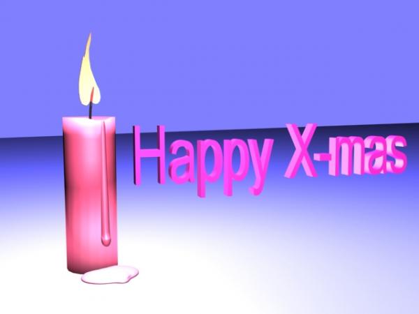 x-mas candles 3ds max