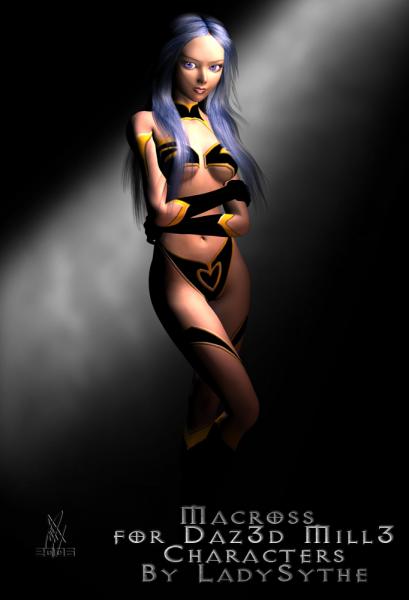 Macross for Daz3d Mill3 (female) Figures