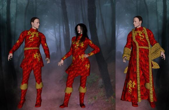 Red Dragon for M3 and V3 tunic sets