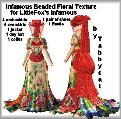 Infamous Beaded Floral Textures for Infamous