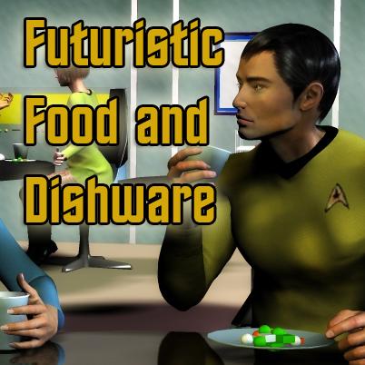 Futuristic Food and Dishware