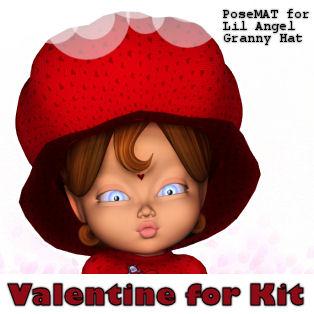 Valentine for Lil Angel Granny Hat