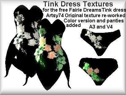 Artsy74's Reworked Tink Dress Texture